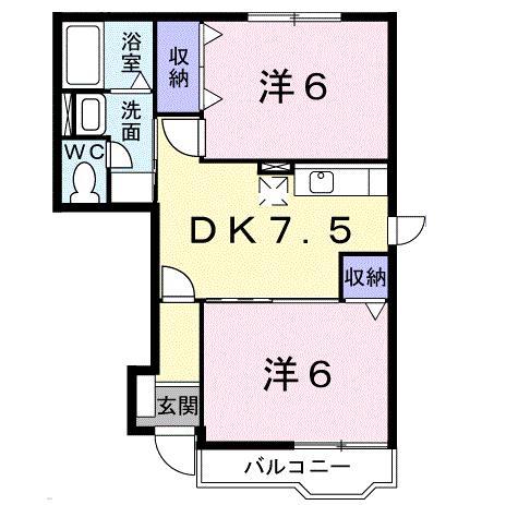 プチセレブ　Ａの間取り