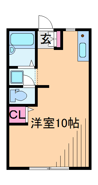 横浜市港北区箕輪町のアパートの間取り