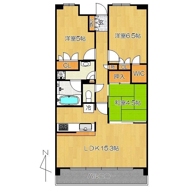 クレサージュ松戸六高台の間取り