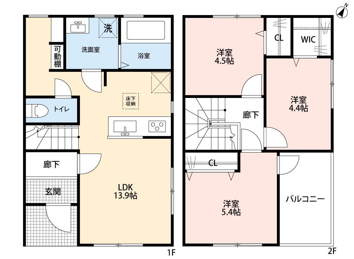 リーブルファイン蓮田緑町の間取り