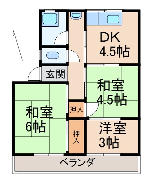 小堀マンションの間取り