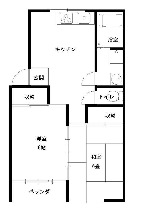 【スワハイツ　Aの間取り】