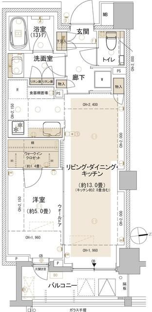 パークホームズ東中野の間取り