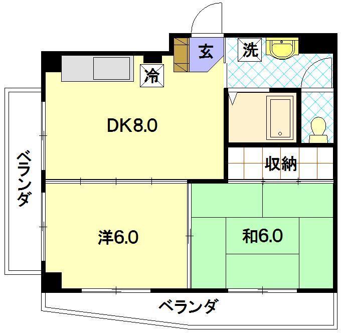 戸町２丁目ビルの間取り