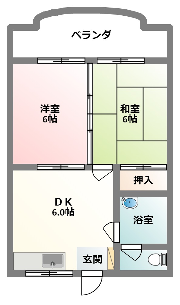 メゾン丸福の間取り