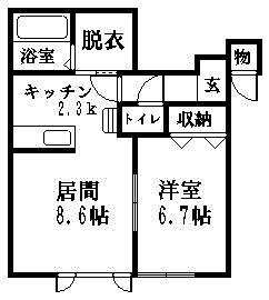 グランオアシスＣの間取り