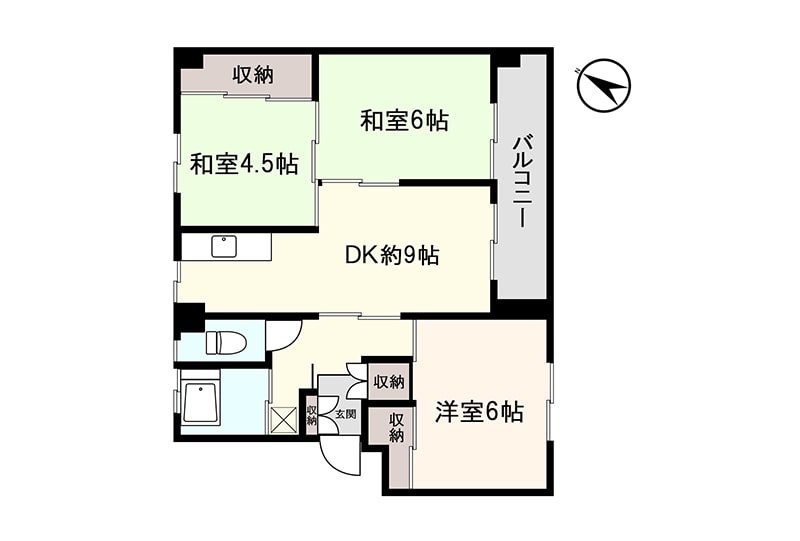 アシスト秋田マンションIの間取り