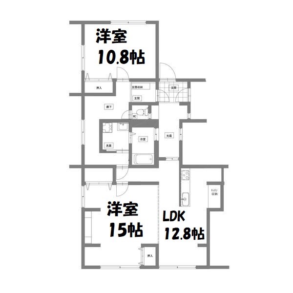 リノヴェール本山の間取り