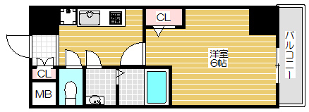 プレサンス天満橋チエロの間取り