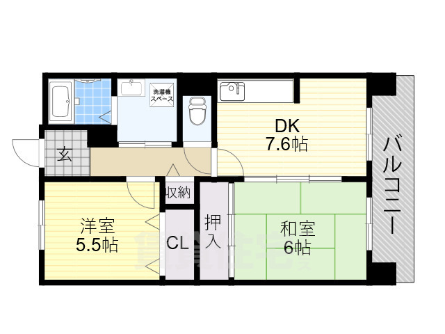 コーシャハイツ相生の間取り