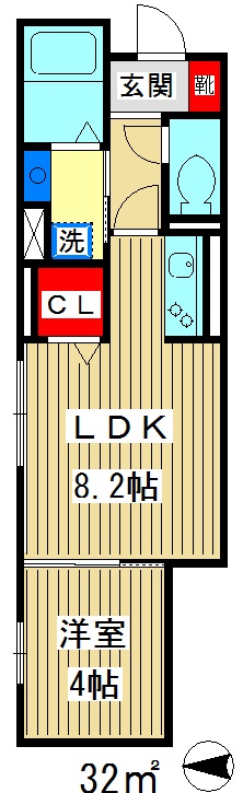 板橋区東新町のアパートの間取り