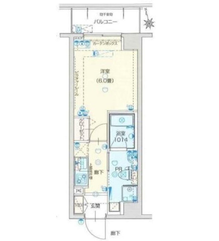 府中市府中町のマンションの間取り