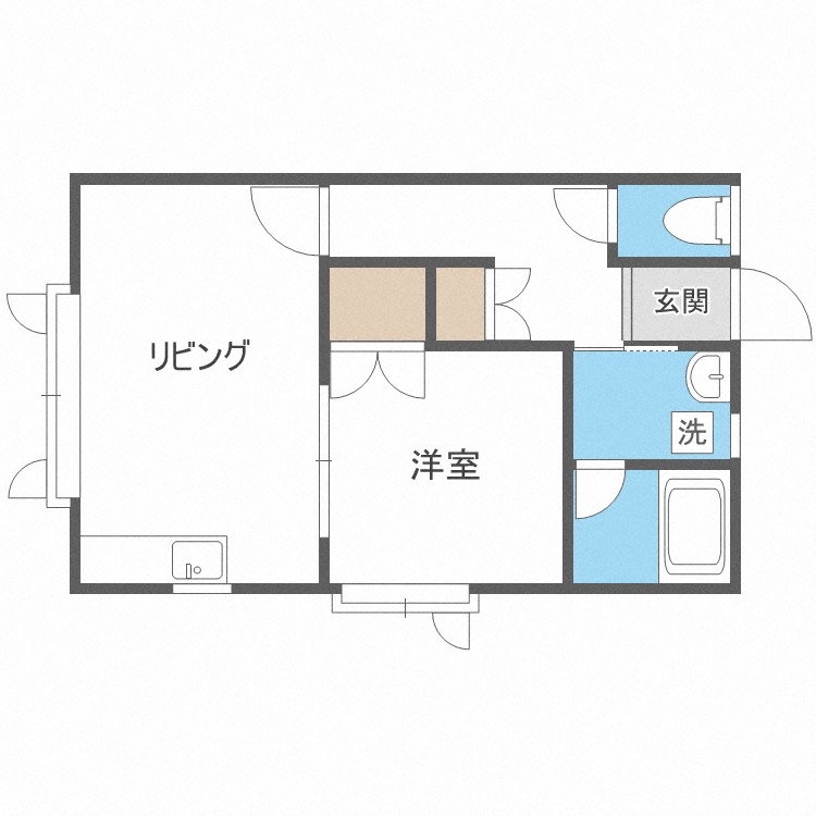 紫水ハイツ４３の間取り