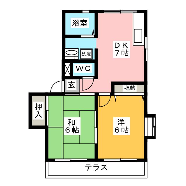 グリッタ芹澤の間取り