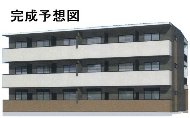 周南市大字徳山のアパートの建物外観