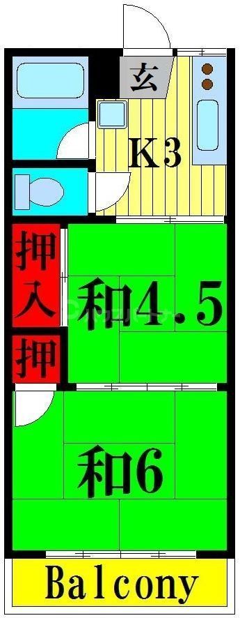 第二大信マンションの間取り