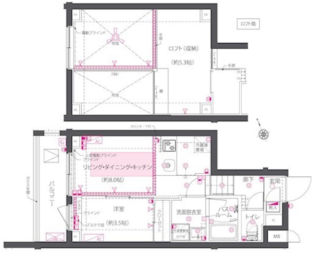 ズーム西早稲田の間取り