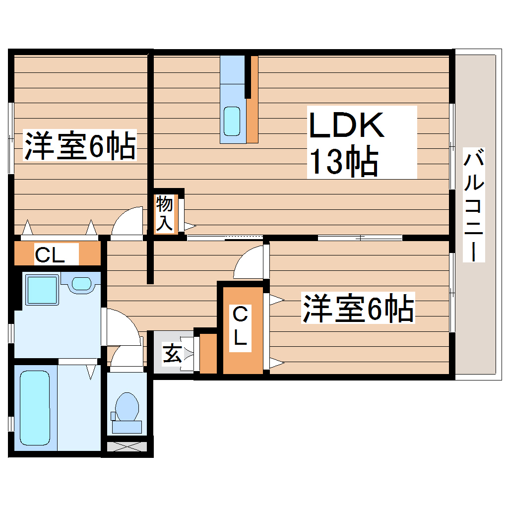 メゾンソレイユの間取り