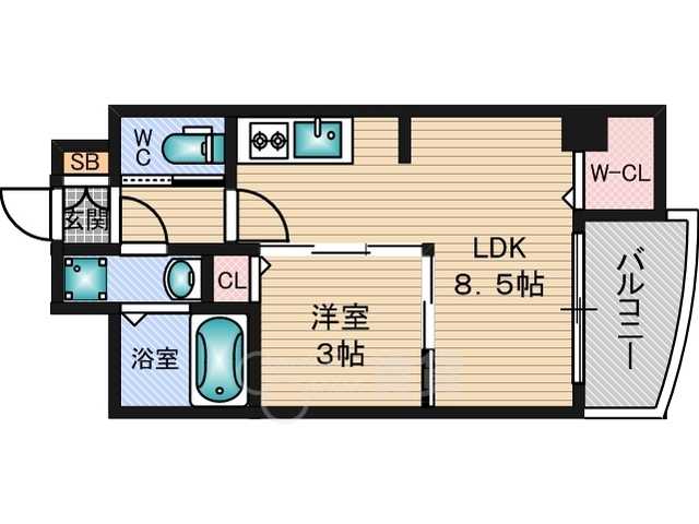 SEST新大阪の間取り