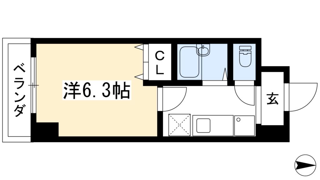 ＣＡＳＡ衣笠の間取り