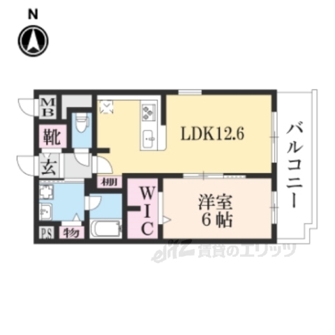 ＫＣＣフラット西京極の間取り