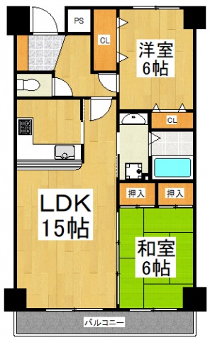 セジュール東所沢の間取り