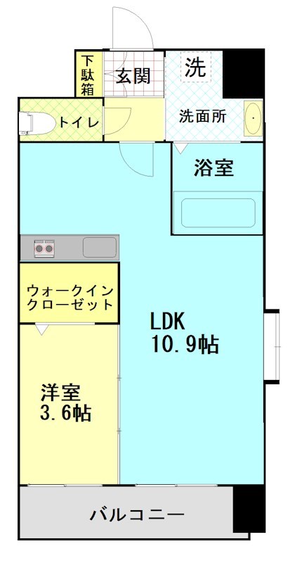 ギャラクシー西小倉の間取り