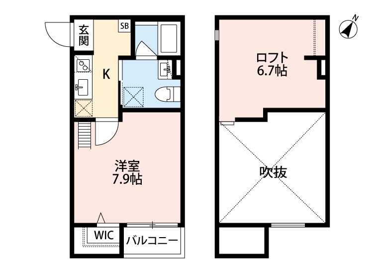 エクレール長田の間取り