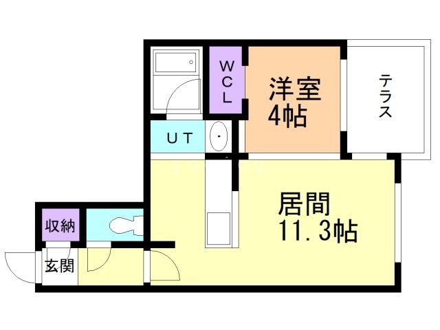 【札幌市白石区南郷通のマンションの間取り】