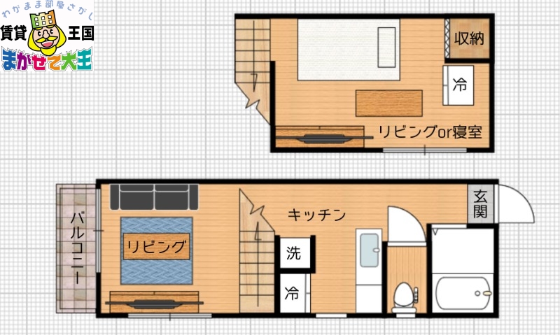 長崎市昭和のアパートの間取り