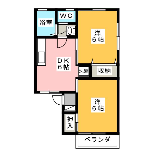 Ｔ・Ｍ・Ｋハイツの間取り