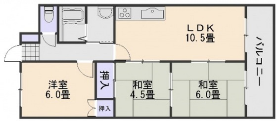 コーポサンシャインの間取り