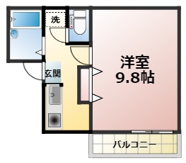 ドミールN竹原の間取り