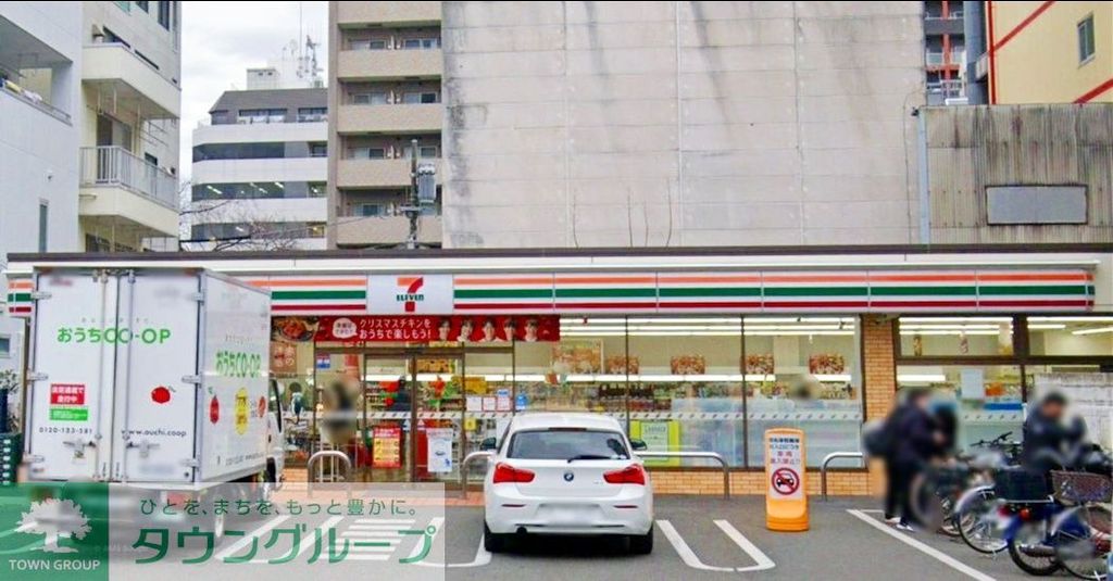 コンビニ　セブンイレブン平塚明石町店（コンビニ）まで910m