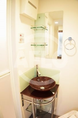 洗面設備　ラシュレエグゼ難波南　独立洗面化粧台