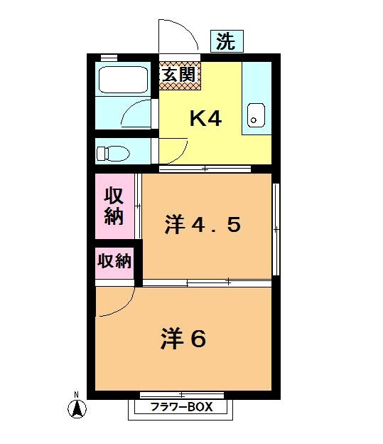 ホワイトハイツ海神_間取り_0