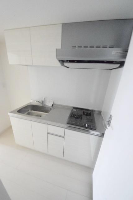 キッチン　ガス2口のシステムキッチン