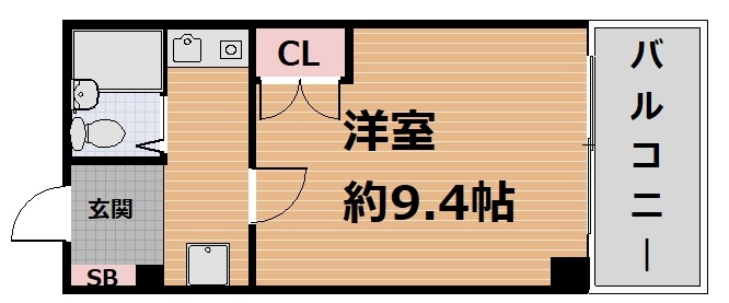 エスポワール川向の間取り写真