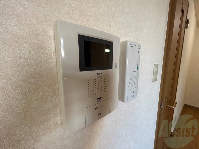 セキュリティ　インターホンで来客確認ができます。安心ですね。