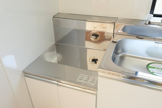キッチン　2口ガスコンロ設置可