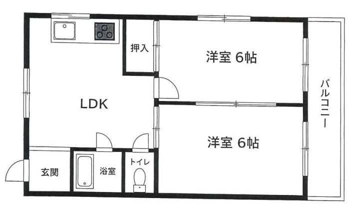 丸矢マンションの間取り写真