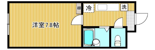 富山地鉄不二越上滝 不二越駅 徒歩4分 4階建 築38年の間取り写真