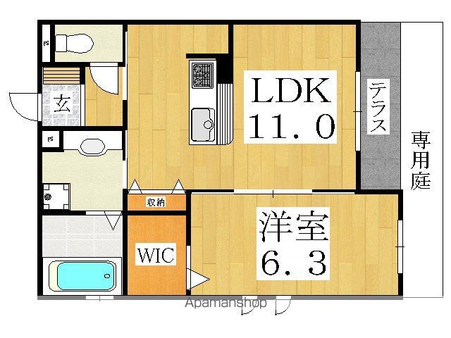 ＪＲ阪和線 我孫子町駅 徒歩5分 3階建 築12年の間取り写真
