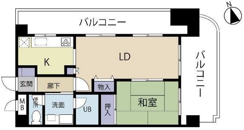 東急東横線 新丸子駅 徒歩3分 7階建 築38年の間取り写真