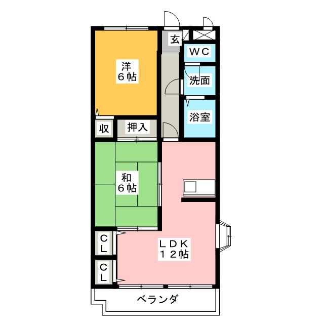 フォンテーヌ土屋の間取り写真