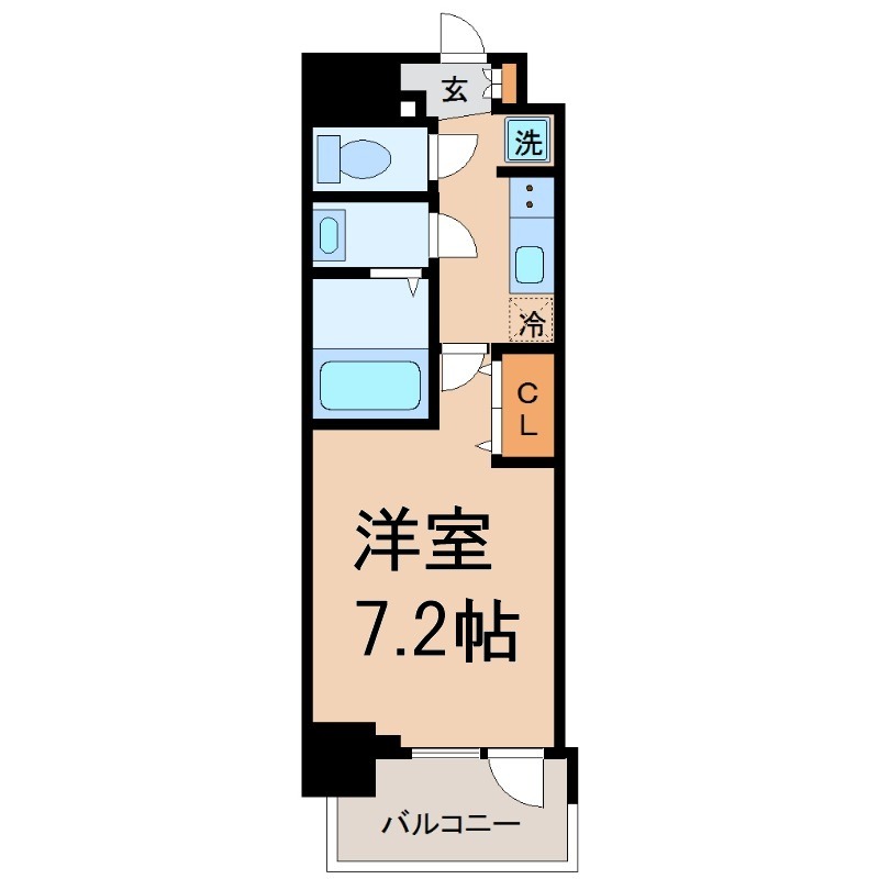 阪神本線 尼崎駅 徒歩9分 15階建 築5年の間取り写真