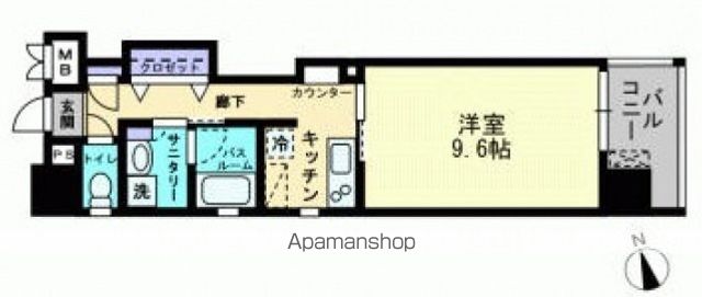 広島電鉄本線 八丁堀駅 徒歩6分 12階建 築12年の間取り写真
