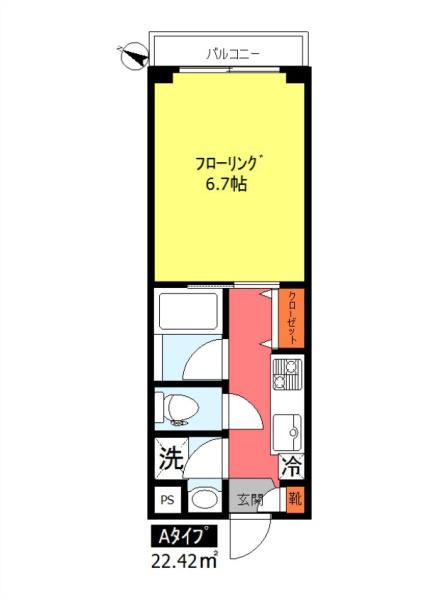 ボーテリジエール東雪谷の間取り写真