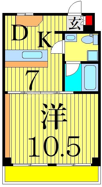 東京都葛飾区東立石２（マンション）の賃貸物件の間取り