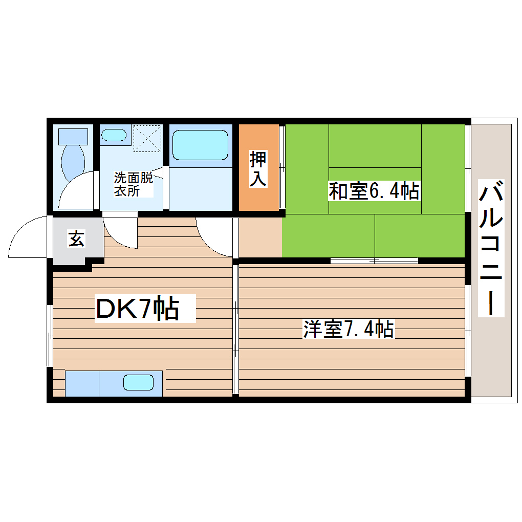 コーポ平塚の間取り